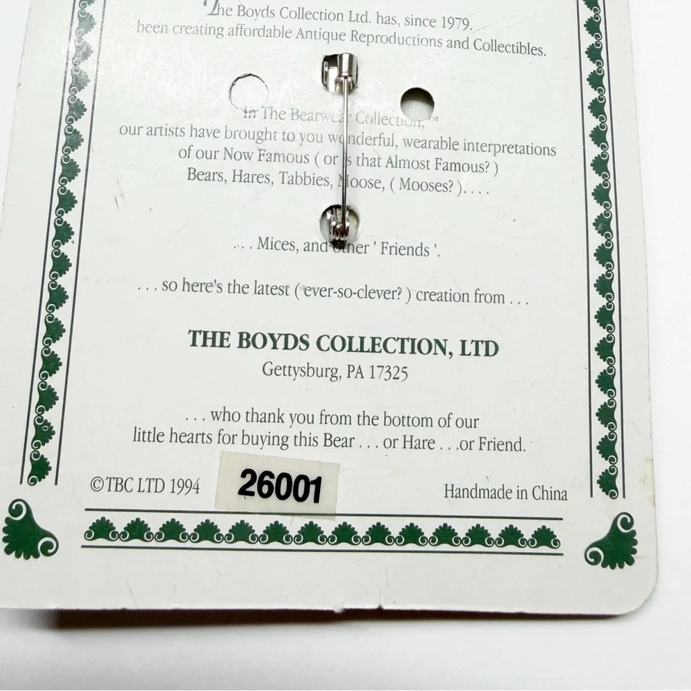 Boyds Bears new vintage